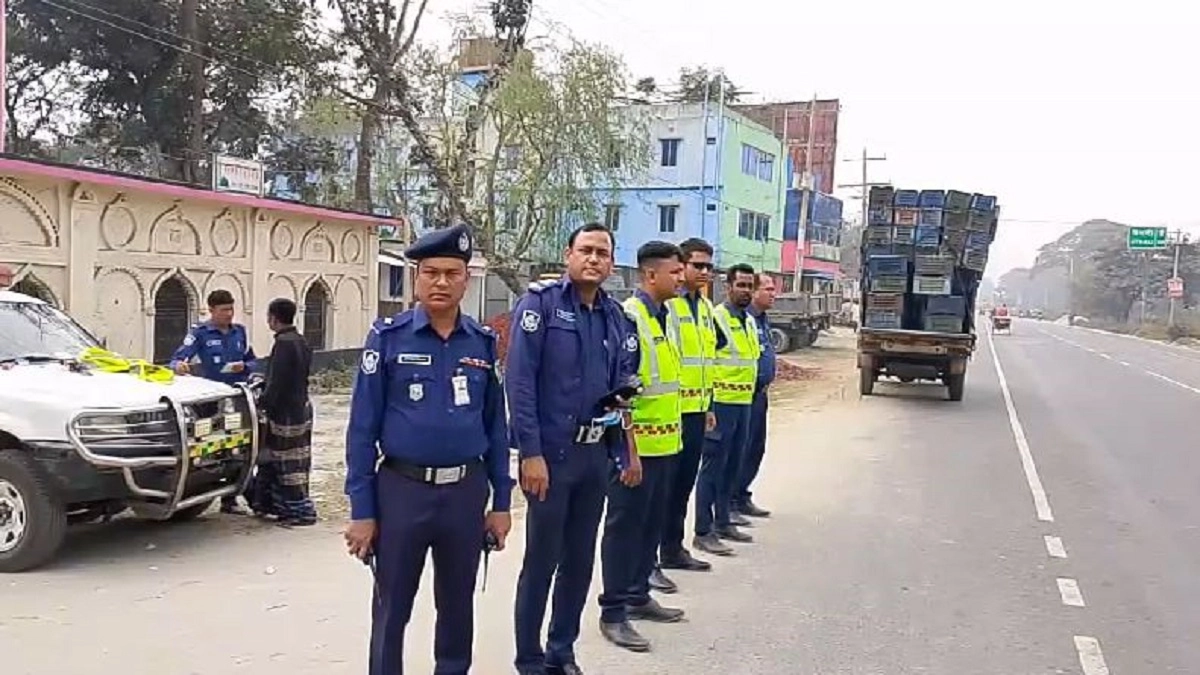 বরংগাইল হাইওয়ে থানা পুলিশের ৭০০ মামলা, কমেছে দুর্ঘটনা