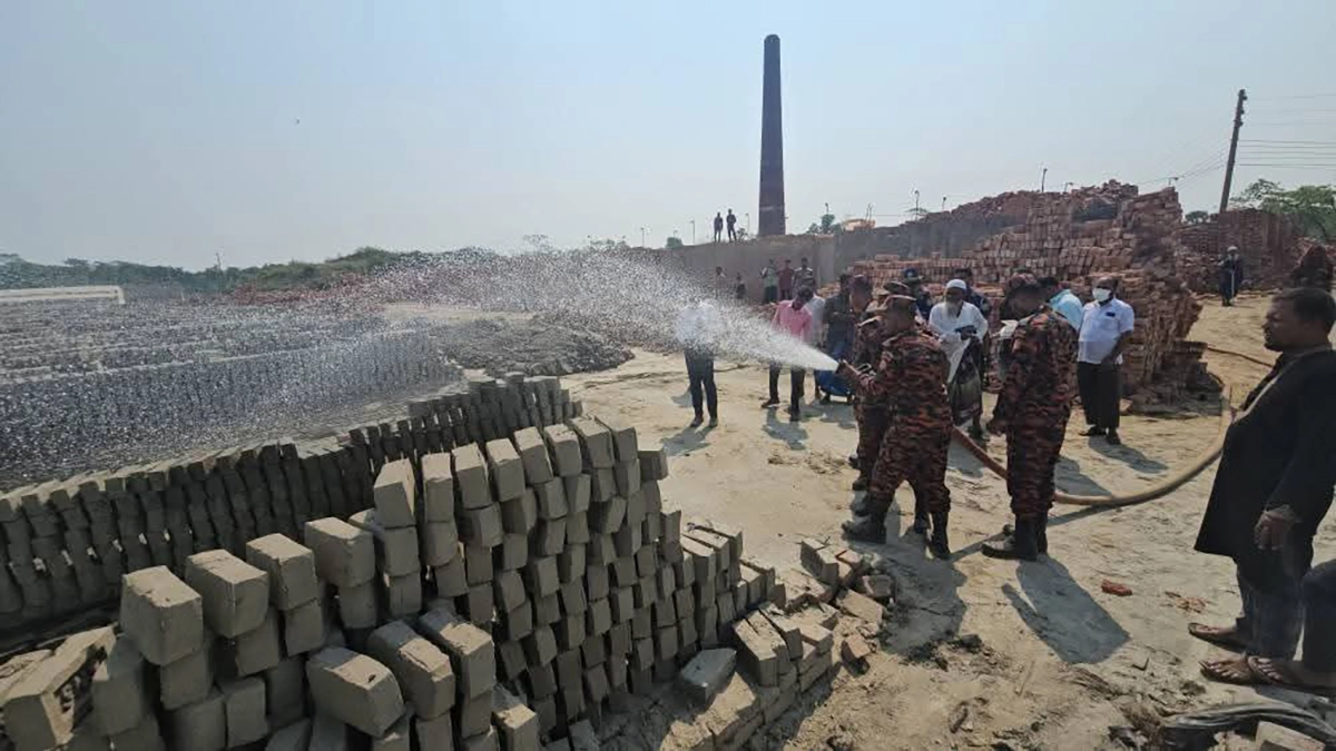 ভোলায় অবৈধ ইটভাটায় অভিযানে জরিমানা