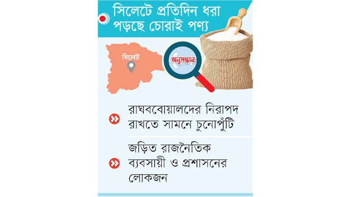 চিনি চোরাচালানে তিন সিন্ডিকেট