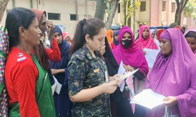 দুর্গাপূজায় জয়পুরহাটে আনসার ও ভিডিপি সদস্য বাছাই কার্যক্রম