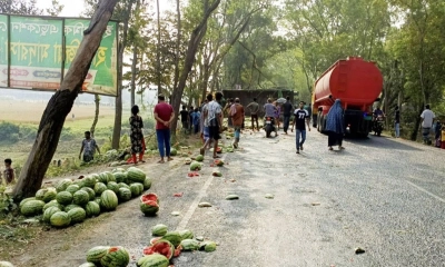 ফরিদপুরে ত্রিমুখী সংঘর্ষে নিহত ২