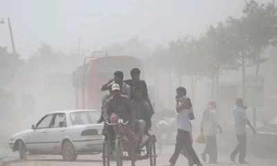 বায়ুদূষণে ঢাকা আজ ১ম