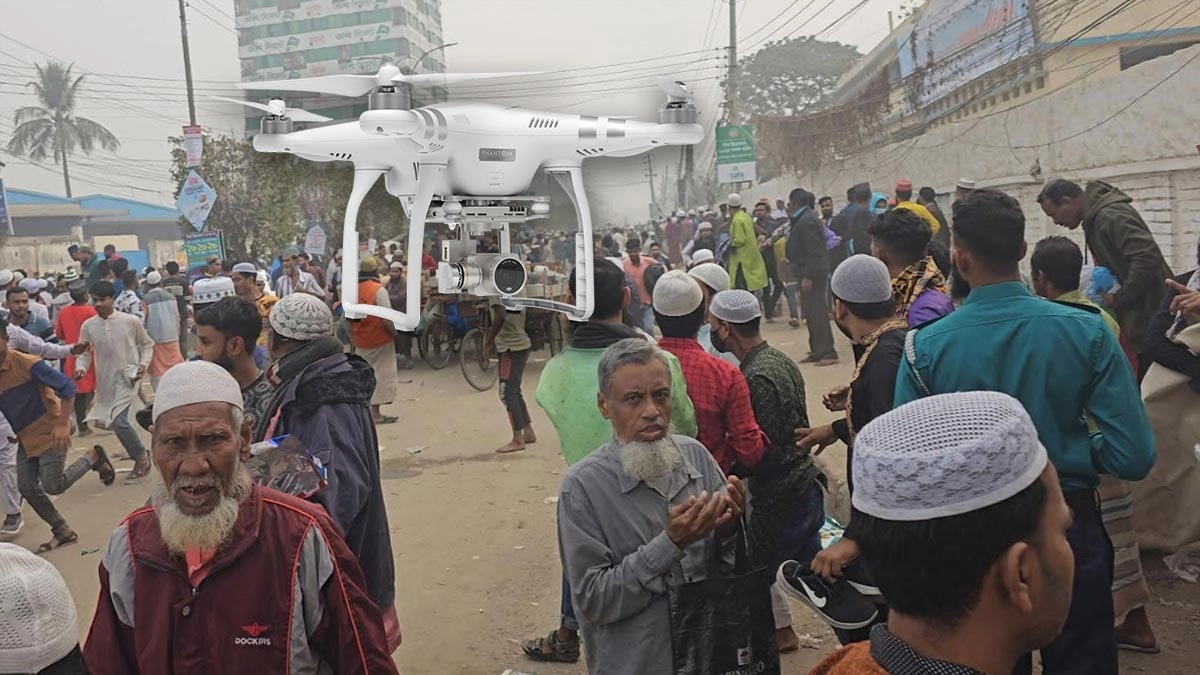 ইজতেমা ময়দানে ড্রোন আতঙ্ক, ৬৪ মুসল্লি আহত